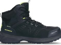 New Balance Calibre Composite Toe Work Boots for Men – EH, PR, Non-Slip Leather Safety Shoes for Industrial & Construction
