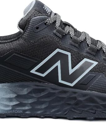 New Balance Fresh Foam Cremorne Composite Toe Safety Shoes for Men – Non Slip, Electrical Hazard – Black/Grey, Low Rise