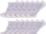 New Balance Unisex Adult Performance Cushioned No Show Socks – 6 & 12 Pairs – Moisture Wicking