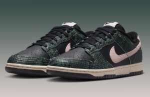 The Nike Dunk Low Captures “Black Snakeskin”
