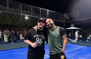 Drake Debuts Nike Mind 001 Customs At NOCTA Manor