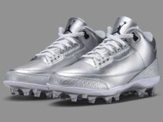 Air Jordan 3 “Metallic Silver” Football Cleats Dropping During Week 1