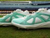 Kiké Hernandez Debuts Mint Green adidas BadBo 1.0 Cleat At Fenway