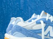“Heron Blue” Suede Coats The New Balance 2010