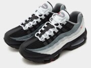 The Nike Air Max 95 Adds Red Branding To A Greyscale Colorway