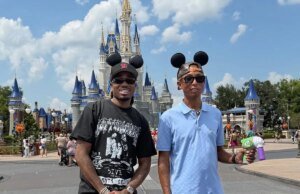 Pharrell Debuts New adidas Shoe At Disneyland With Quavo