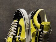 The Vans Old Skool Pearlized Gleams In Lime Green