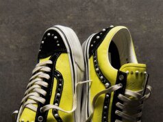 The Vans Old Skool Pearlized Gleams In Lime Green