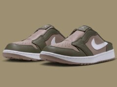 Comfort And Performance Combine On This Air Jordan 1 Low Golf Mule