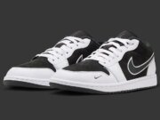 Black Suede And White Leather Combine On This Air Jordan 1 Low SE