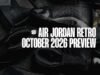 Jordan Release Dates October 2026