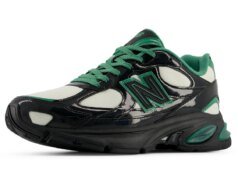 The New Balance 2010 Polishes Up Black And Green Patent Leather