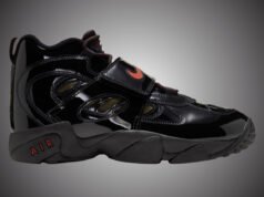 Nike Air Diamond Turf 2 Patent Black Red II7066-001