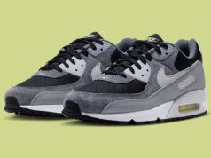 The Nike Air Max 90 Reaches For A “Grid Tongue” In Grey And Navy